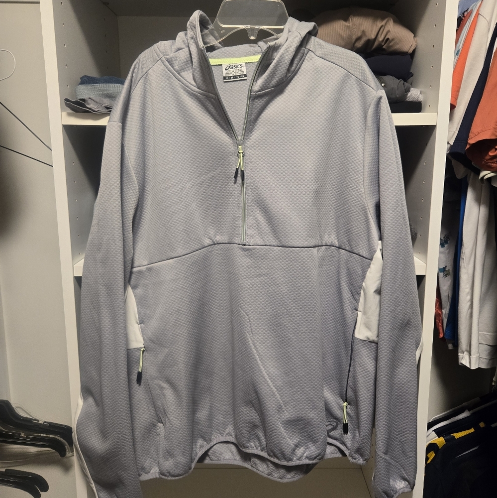 Asics Gray Half-Zip Pullover